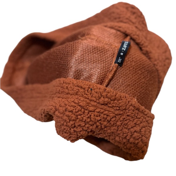 Zapul Women Rusty color CROP Hoodie sweater Size Small. - Picture 8 of 12